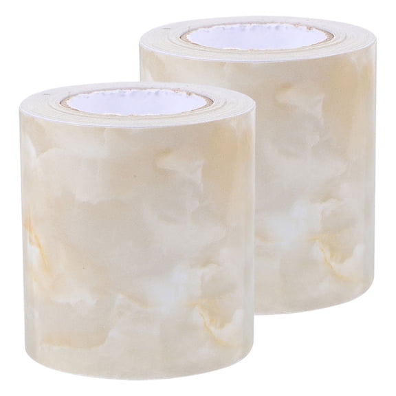 FOMIYES 2 Rolls Marble Sticker Countertop Wall Base Molding Trim Adhesive Floor Skirting Board Cover