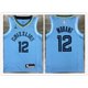 thumbnail image 1 of hot pressed nba Memphis Grizzlies No.12 Morant blue limited basketball jersey, 1 of 4