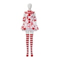 thumbnail image 2 of Clown Halloween Costumes for Women, Dress Socks Scarf Sleeves and Arm Bands Set, Cosplay Outfit for Party Events, 2 of 9