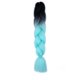 thumbnail image 1 of Zhuge Extensiones de cabello trenzado para mujeres, 3 paquetes de 100 g/paquete, 24 pulgadas, de negro a azul cielo oscuro, 1 of 2