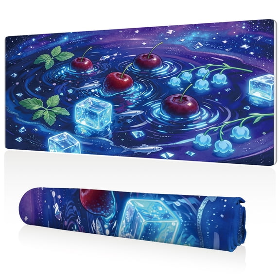 LIVEKEY XXL Gaming Mouse Pad 80x40cm Full Desk Coverage Non Slip Base Stitched Edges Durable Easy Clean Smooth Surface for Ultimate Gaming and Office Computer Setup