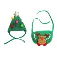 thumbnail image 1 of GOOHOCHY 1 Set Toalla de saliva para mascotas con estampado navideño, gorro decorativo para mascotas, accesorios para perros y gatos, 1 of 8