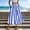 Blue, variant on Sentmoon High Waisted Skirt Striped Print Flowy Travel Maxi Skirts for Women Long Skirts Beach Accessories Fashion for Casual and Summer Wear XXL