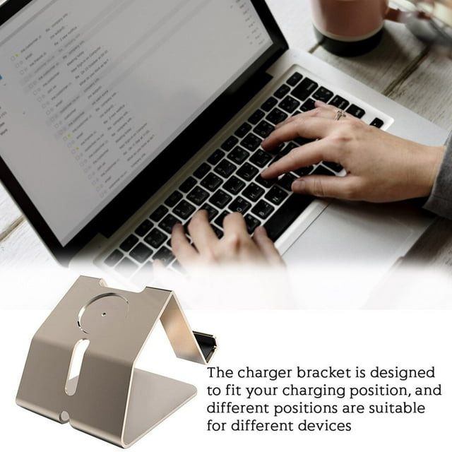 Langgg Watch Charging Holder Stand Smart Wristwatch Charging Dock Station Replacement for iOS Watch, Gold
