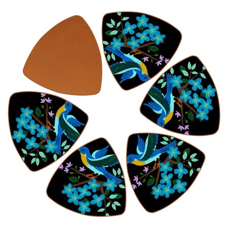

YZUOUZY Home Decor Coaster for Desk set of 6 Triangle Coasters for Coffee Table Blue Orange Colorful Dreamy