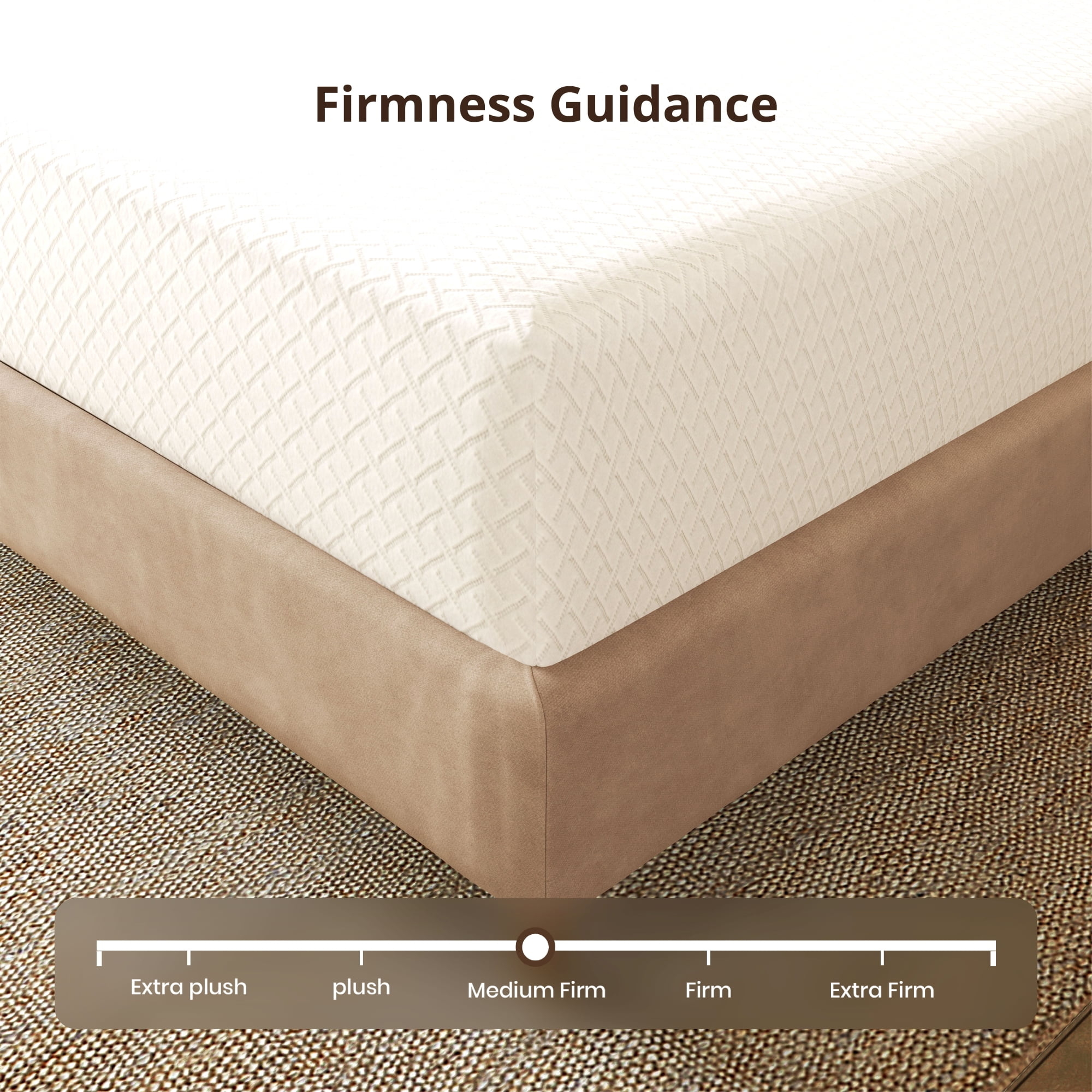 TechForma 5 inch Twin Mattress, Gel Memory Foam for Pressure Relief, Medium Firmness Support