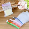 thumbnail image 2 of 5 Pcs Double Layer Bubble Foam Net, Exfoliating Mesh Soap Saver Pouch Bubble Foam Net Drawstring Holder Bags, Facial Cleaning Tool, 2 of 4