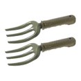 thumbnail image 3 of 2025 2pcs Gardening Tool Fork Planting Small Hand Rake Weeder For Flower Vegetable, 3 of 3