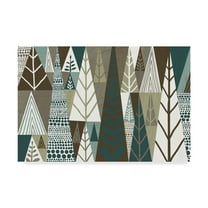 Trademark Fine Art 'Geometric Forest' Canvas Art by Michael Mullan