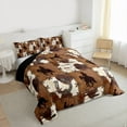 thumbnail image 3 of Manfei Western Cowboy Horseshoe Full Size Comforter Sets 3-Piece for Teens Adults,Exotic Style Bedding Comforter Set,Farmhouse Animal Cow Print Lightweight Bedding Sets,Breathable Home Decor, 3 of 8