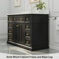 thumbnail image 5 of 48" Fully Assembled Single Bathroom Vanity with Engineered Stone Top, Ceramic Sink, Hand Paint, 5 of 11