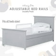 thumbnail image 3 of Dream On Me Adjustable Mesh Bed Rail in White, Two Height Levels, Breathable & Durable Fabric, Lightweight and Portable Bed Rail for Toddlers, 3 of 7