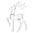 thumbnail image 6 of Acrylic Christmas Reindeer Ornament Holiday Party Deer Figurine Desk Deer Statue, 6 of 6