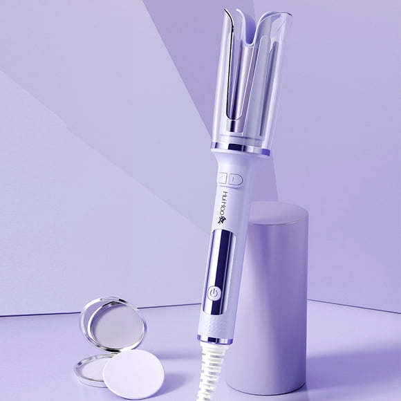 Rizador de pelo con iones negativos, rodillo grande, rotación automática, revestimiento cerámico calefactor