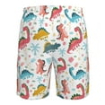 thumbnail image 6 of Kdxio Dinosaur Pattern Mens Casual Shorts - Drawstring Summer Beach Sports Shorts for Men, 6 of 9