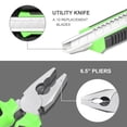 thumbnail image 4 of DNA Motoring 00015 Green 46 PCs Home Tool Set Electonic Repair Precision Screwdriver Voltage Tester Hammer Plier DIY Kit, 4 of 6