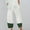 #023-White, variant on Women's Drawstring Waist Casual Pants with Pockets, Cotton Linen Blend, Comfortable for Daily Use and Travel