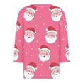 thumbnail image 5 of Craaazy Christmas Shirts for Women V-Neck 3/4 Sleeve Casual Fall Winter Christmas Tops Gifts, 5 of 5