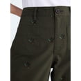 thumbnail image 5 of Free Assembly Women's The Larchmont Embroidered Cropped Patch Pocket Pants, 26" Inseam, Sizes XS-4X, 5 of 6