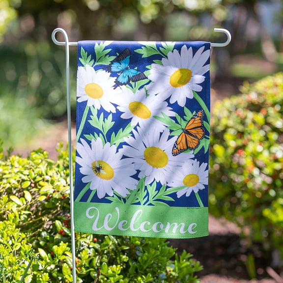 Evergreen Daisy Garden Garden Suede Flag 12.5 x 18 Inches Indoor Outdoor Decor