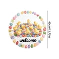 thumbnail image 2 of Round Easter Bunny Welcome Mat for Home Durable Absorbent Non Round Rug 40/60/80cm Ideal Room Porch Entrance, 2 of 3