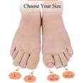 thumbnail image 4 of 4pcs Adjustable Cuttable Gel Toe and Finger Cap Lined Gel Toe Covers Sleeves Ribbed Knit Toe Caps Digital Caps (L)2.0cm, 4 of 8