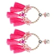 thumbnail image 2 of Pendientes de Aleación con Borla Colgante Adorno Multicolor Qarigey AP017683-04, 2 of 6