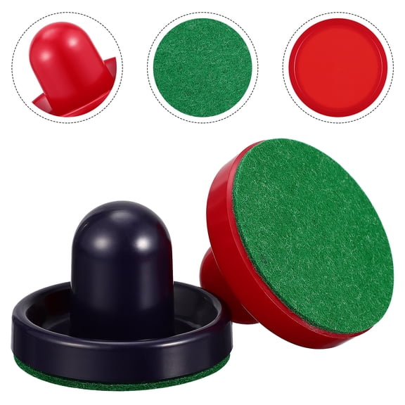 OUNONA 16-Pack Replacement Air Hockey Pucks and Paddles Set for Tabletop Game Accessories, and