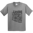 thumbnail image 3 of Inktastic Arizona Word Salad State Outline Youth T-Shirt, 3 of 5