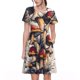 thumbnail image 1 of Easygdp Cute Forest Mushrooms para Vestido Transpirable de Mujer, Vestido Suelto de Manga Corta con Pliegues y Bolsillos para el Verano, 1 of 6