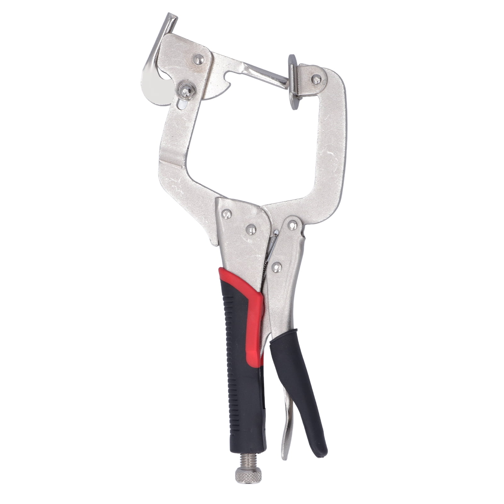Woodworking Pocket Hole Clamp, 2-in-1 Vigorously Inclined Hole Open Pliers 360 Rotation Movable Claw Grip Adjustable Buckle