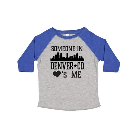 

Inktastic Denver Colorado Someone Loves Me Skyline Gift Toddler Boy or Toddler Girl T-Shirt