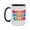 Black, variant on "GOOD VIBES CLUB" 15oz Cheerful Ceramic Mug - Double-Sided & Durable Drinkware for Positive Souls