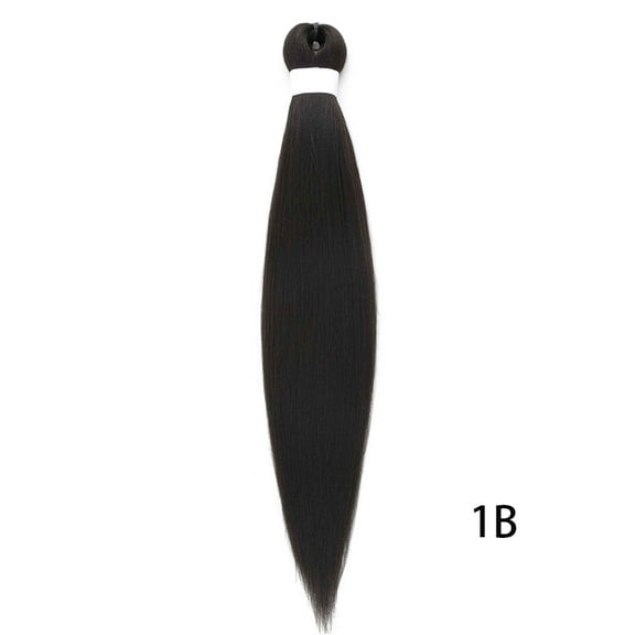 XmhyTop 3PCS 26 Inch Pre-Stretched Synthetic Braiding Hair, Knotless Twist Extensions with Vibrant Colored Options for Easy Styling, Black