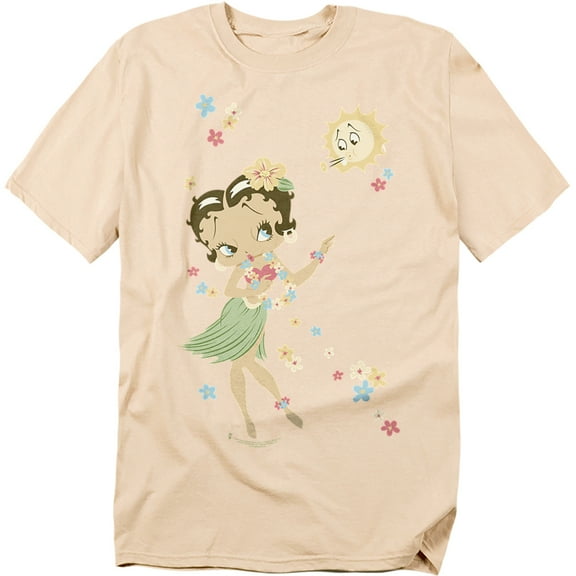 Betty Boop T-Shirt Hula Flowers Unisex Graphic Tee For Men & Women