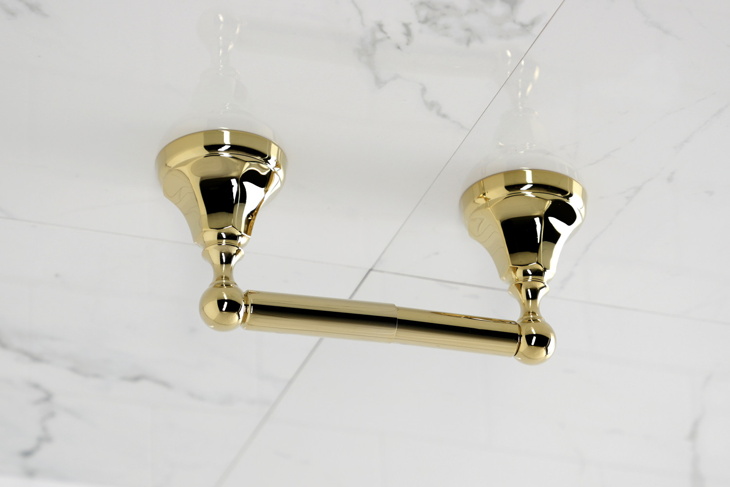 Kingston Brass Metropolitan Wall Mounted Toilet Paper Holder, Polished Brass Finish
