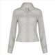 thumbnail image 3 of Camisas de Botones Súper Suaves y Antiarrugas para Mujer, Blusas Formales de Rayas Lisas para el Trabajo. Gris S, 3 of 10