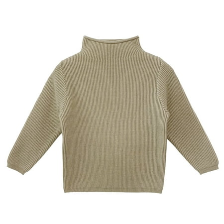

Jdefeg Girls Pullover Jacket Toddler Children Boys Girls Ribbed Half Turtleneck Winter Sweater Base Sweater Solid Color Sweaters Girl Cotton Blend D 90