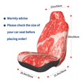thumbnail image 3 of Daiia Beef Steaks Printed Car Seat Cover - Waterproof & Sweatproof - Universal Fit, Machine Washable, Non-Slip - Seat Protector for Car, Truck, SUV, Van (1 Pack), 3 of 5