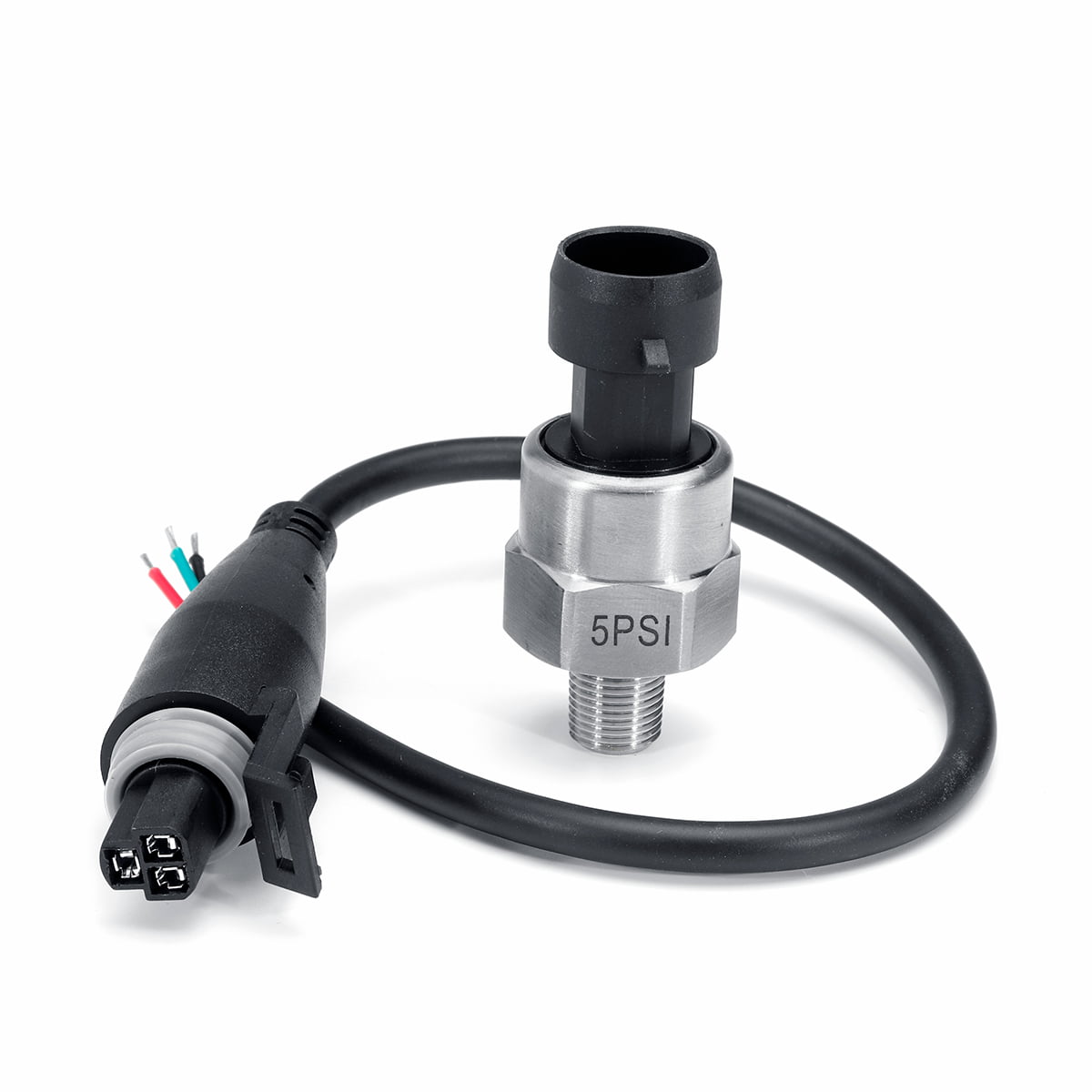 1/8NPT 5V 5-200 PSI Pressure Transducer Sender Sensor For Oil Fuel Air Gas 