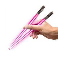Palillos Chop Sabers Light Up LightSaber, 1 par, color rosa
