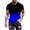 Blue, variant on Oalirro Men's Muscle T Shirts Stretch Short Sleeve V Neck Bodybuilding Tee Shirts