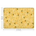 thumbnail image 5 of Yellow Lemon Fruit Slices Yellow Flannel Non Slip Door Rugs,Washable Door Mats Indoor,Decorative Door Mats,Dirt-Resistant and Absorbent Doormat for Entrance,Bedroom,Kitchen,Bathroom,23.5"x16", 5 of 5