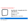 thumbnail image 2 of Door Mirror Kit - Compatible with 1976 - 1986 Jeep CJ7 1977 1978 1979 1980 1981 1982 1983 1984 1985, 2 of 2