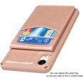 thumbnail image 6 of for iPhone XR Wallet Case with RFID Blocking Card Holder,6 Card Slots PU Leather Magnetic Buttons Portrait Stand Wrist Strap Case for iPhone XR 6.1 Inch,Macaron Rosegold, 6 of 15