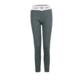 thumbnail image 2 of Gibobby leggings deportivos mujer Las mujeres ocasionales de la imprimieron los pantalones largos calientes de la cintura de las del palmo（Gris， XXXL), 2 of 5