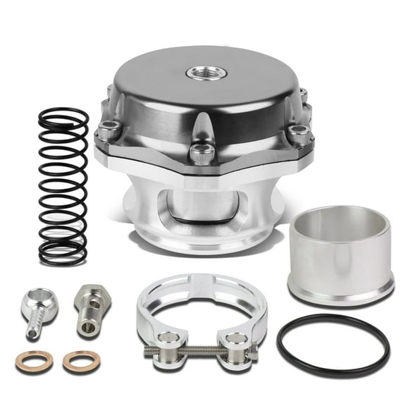 Universal 2-Inch Turbo 50mm V-Band Blow-Off Valve Kit (Silver)