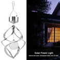 thumbnail image 3 of Solar Powered LED Wind Chime Light Colorful Hanging Spinner Lamp for Home Garden Decor, 3 of 13