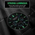 thumbnail image 3 of POEDAGAR Men Watch Sport Chronograph Waterproof Luminous Date Wristwatch Fashion Ultra Thin Mesh Belt Men's Watches, 3 of 10