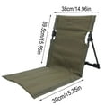 thumbnail image 3 of Sylchomon 15 Inch Portable Folding Camping Chair with Carry Bag Heavy Duty Support for Outdoor Picnic Beach Fishing Instant Setup Lightweight Sturdy, 3 of 6